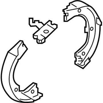 Kia 58305D3A00 Rear Parking Brake Shoe & Lining Kit