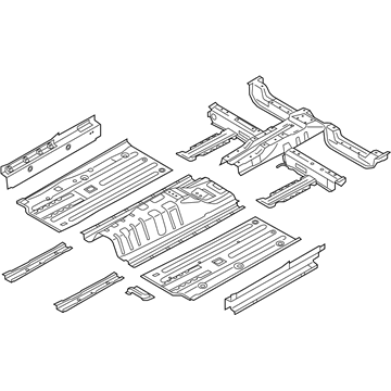 Kia 65100B2330 Panel Assembly-Floor Center