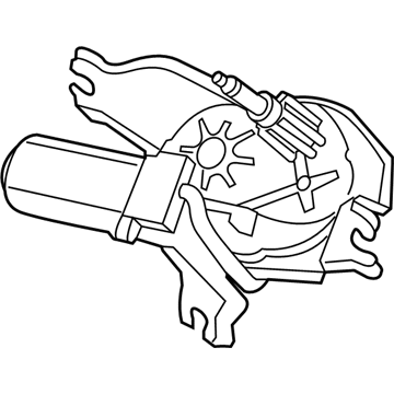 Kia 987101M000 Rear Wiper Motor Assembly