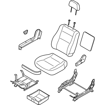 Kia 880043E083FC3 Seat Assembly-Front ,RH