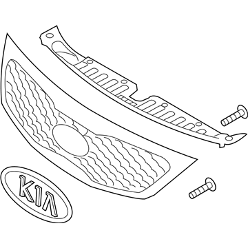 Kia 863501U000 Radiator Grille Assembly