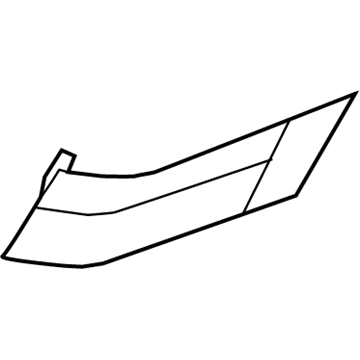 Kia 866712J000 MOULDING-Rear Bumper L