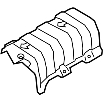 2014 Kia Forte Koup Exhaust Heat Shield - 28795A7200