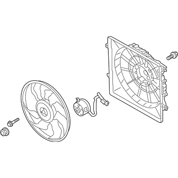 Kia Sorento A/C Condenser Fan - 25380C6600