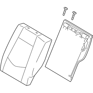 Kia 893001M981DCT Back Assembly-Rear Seat LH