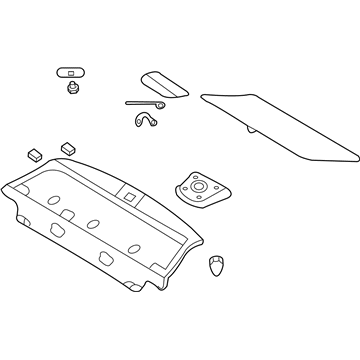 Kia 856102G030S8 Trim Assembly-Package Tray