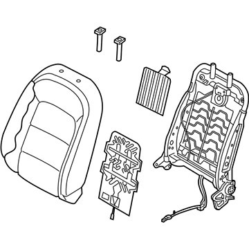 Kia 88400A7850K3C Back Assembly-Front Seat Pa