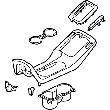 Kia 84650A7400K3S Cover Assembly-Console U