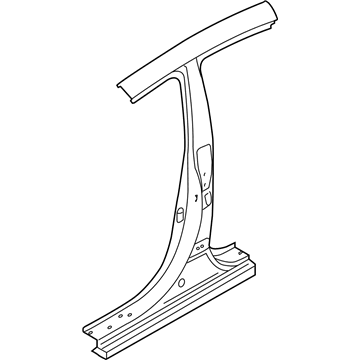 Kia 71401A7B00 Pillar Assembly-Center Outer