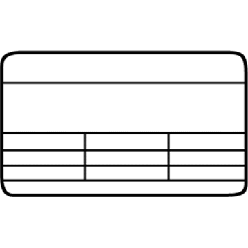 Kia 97699H9100 Label-Refrigerant