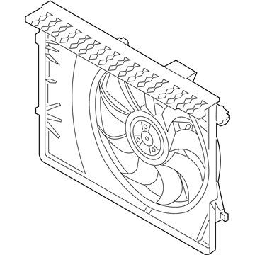 Kia Sedona Radiator fan - 25380A9700