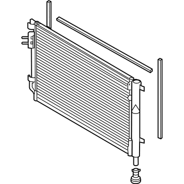 Kia A/C Condenser - 97606H9100