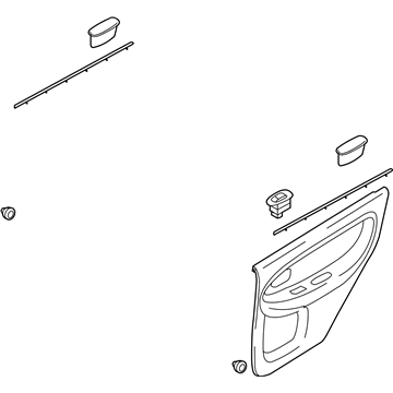 Kia 1K2NA68520Y3 Trim Assembly-Rear Door,RH