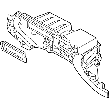 Kia 847604D500CS Panel Assembly-Lower Crash Pad