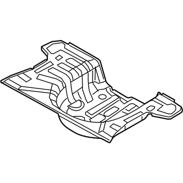 Kia 655131G210 Panel Assembly-Rear Floor Support