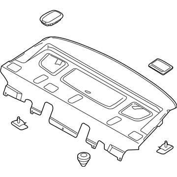 Kia 856103R791WK Trim Assembly-Package Tray