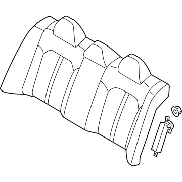 Kia 89300L3010HS1 Back Assembly-Rr Seat