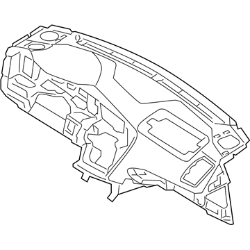 Kia 847102T100VA Crash Pad Assembly-Main