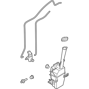 Kia 98610C6000 Washer Reservoir & Pump Assembly