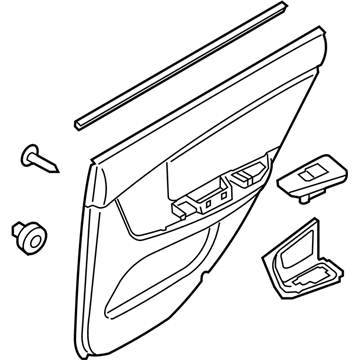 Kia 833022F13064 Panel Complete-Rear Door Trim