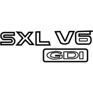 Kia 863181U600 Sxl V6 Gdi-Emblem