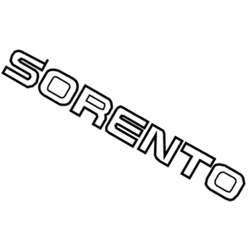 Kia 863101U500 Sorento-Emblem
