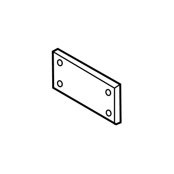 Kia 86519C6800 MOULDING-Front Bumper Licence