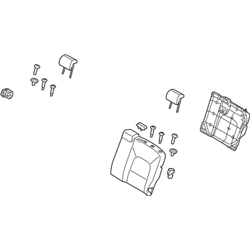 Kia 893001W670BGX Back Assembly-Rear Seat LH