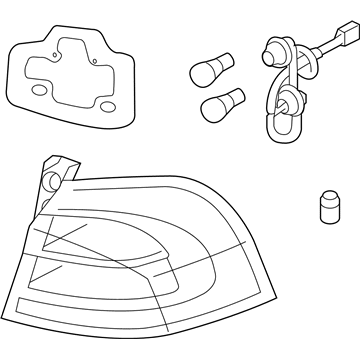 Kia 924011W000 Lamp Assembly-Rear Combination Outside