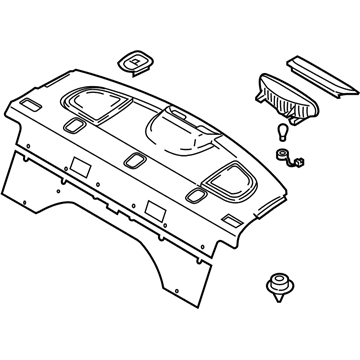 Kia 856102F551IM Trim Assembly-Package Tray