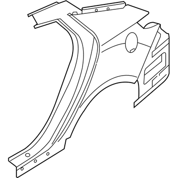 Kia 715044CC00 Panel Assembly-Quarter Outer