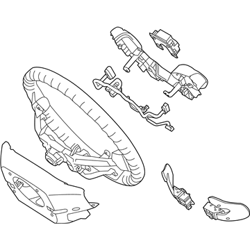 Kia 56110F6AS0WK Steering Wheel Assembly