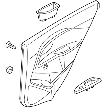 Kia 833081W045HU Panel Assembly-Rear Door