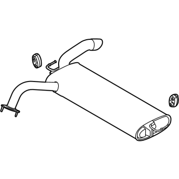 Kia 28710Q5250 Rear Muffler Assembly