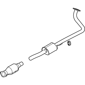 Kia 28600Q5220 Center Muffler Complete