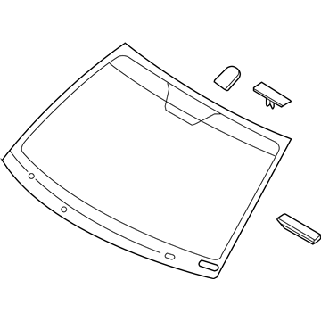 Kia 861104C010 Windshield Glass Assembly