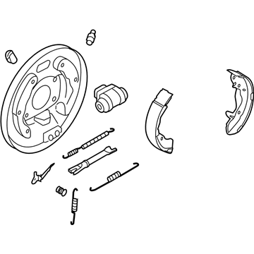 Kia 583102F100 Brake Assembly-Rear Lh