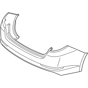 Kia 866114C000 Rear Bumper Cover