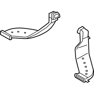 Kia 973602J000 Duct-Rear Heating,LH