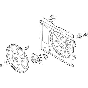 Kia Soul Radiator fan - 25380B2000