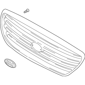 Kia 0K54A50710XX Radiator Grille Assembly