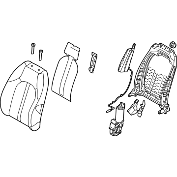 Kia 88400L3090HT2 BACK ASSY-FR SEAT,RH