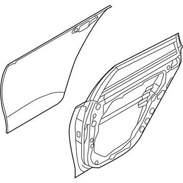 Kia 77003D5000 Panel Assembly-Rear Door