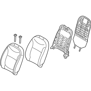 Kia 88300B2870KHU Back Assembly-Front Seat Driver