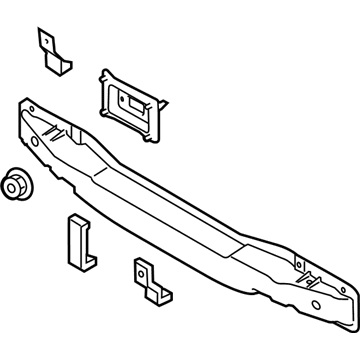 Kia 866301M000 Rail Assembly-Rear Bumper