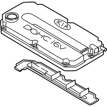 Kia 0K30E10220A Cover Assembly-Cylinder