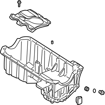 2001 Kia Rio Oil Pan - 0K30C10400A