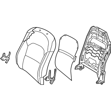 Kia 88400F6460YCE Back Assembly-Front Seat,RH