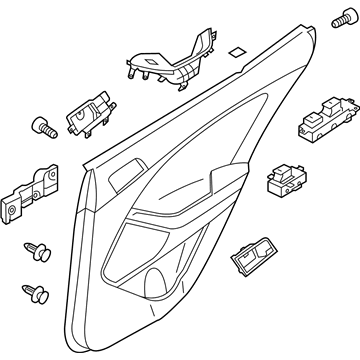 Kia 833024C020NAP Panel Complete-Rear Door Trim