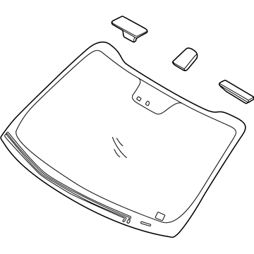 Kia 861103W630 Windshield Glass Assembly